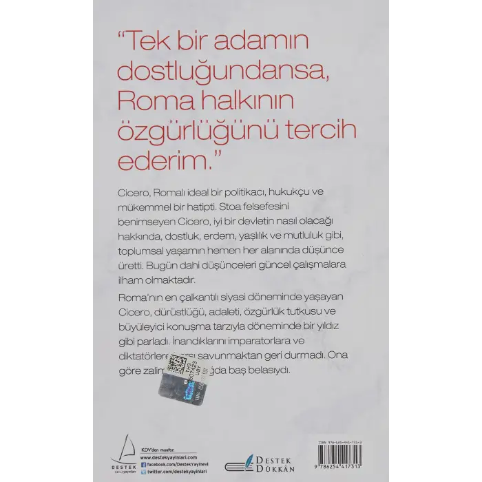 Cicero’ya Göre Mutluluğun Temeli: Erdem