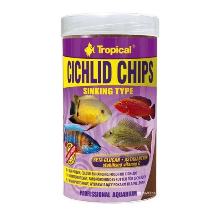 Cichlid Chips balık yemi 250 ml, 130 g
