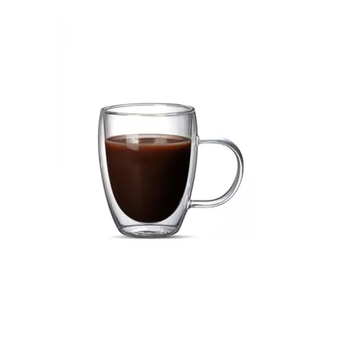 Çift Cidarlı Cam Kupa Seti, 300 ML, 1 Adet - 12038