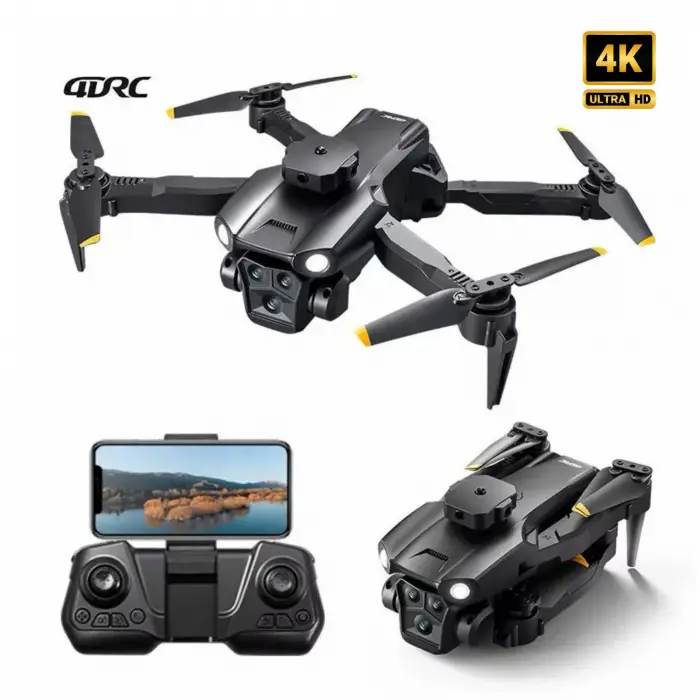 Çift Kameralı HD FPV Drone, Engel Sensörlü, Katlanabilir, WiFi Canlı Görüntü Aktarımlı, Taşıma Çantalı Uzaktan Kumandalı Drone
