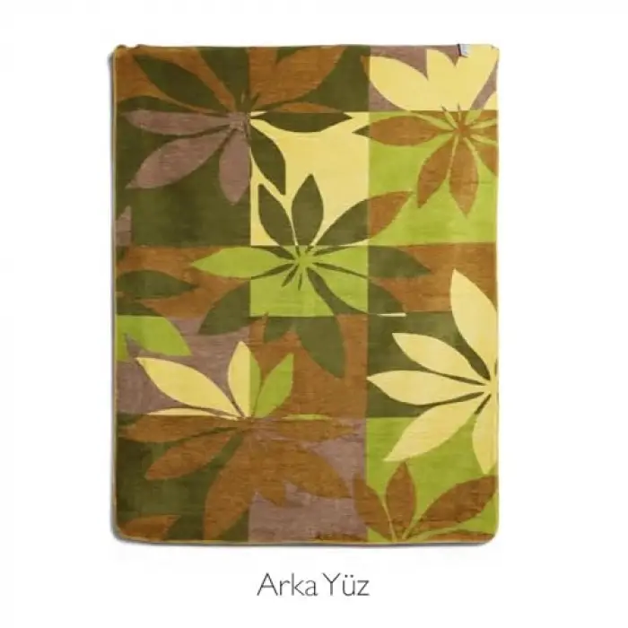 Çift Kişilik Battaniye 200 x 220 cm (Botanik)