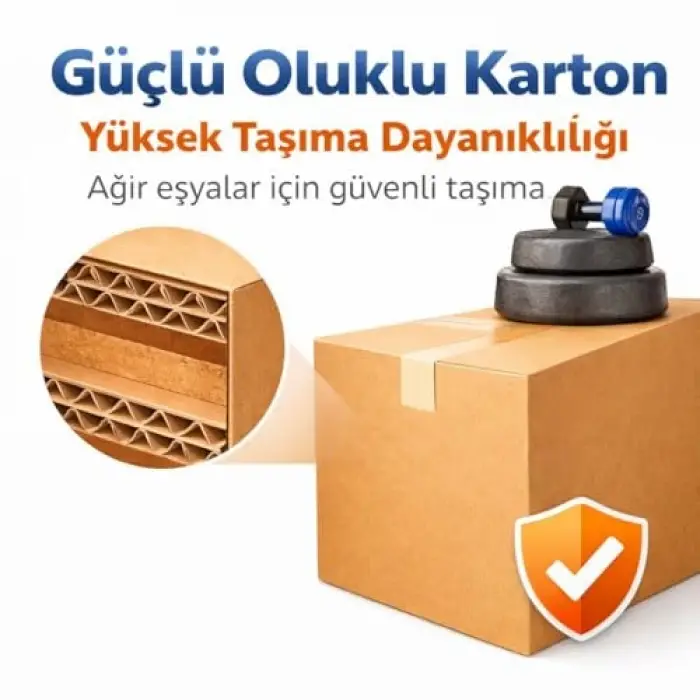Çift Oluklu Karton Taşıma Kolisi 60x40x40 cm 10 Parça