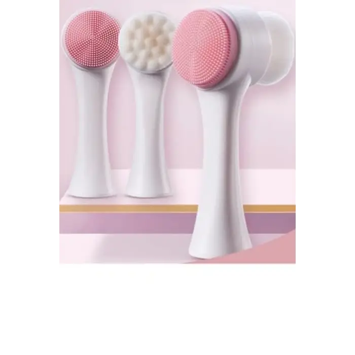 Çift Taraflı Silikon Fırça 3D Yüz Temizleme Aleti