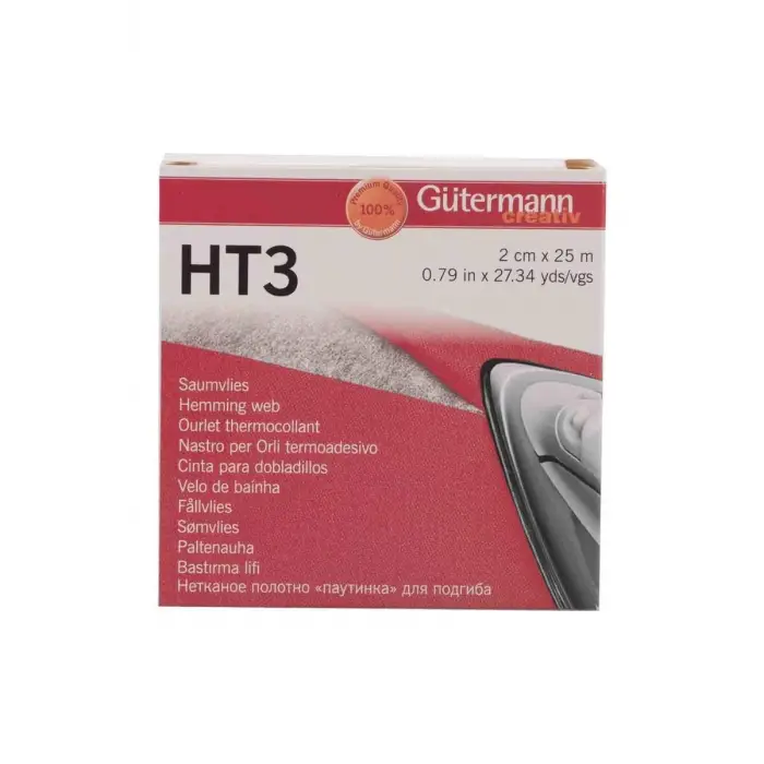 Çift Taraflı Yapışkan Tela, 2 cm, HT3