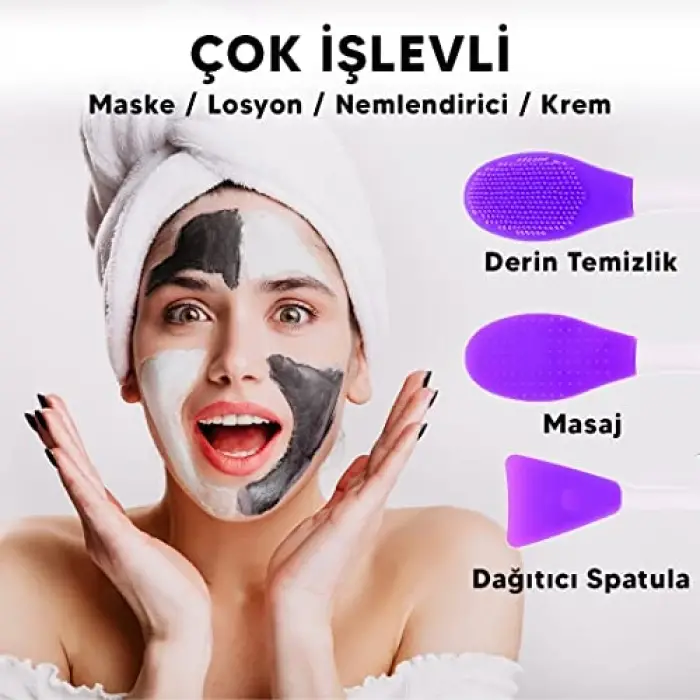 Çift Uçlu Maske Sürme Aparatı (Mor)