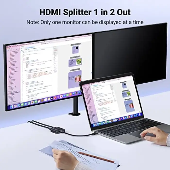 Çift Yönlü HDMI Adaptörü Siyah