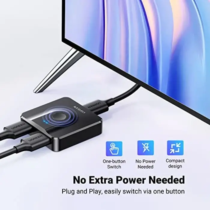 Çift Yönlü HDMI Adaptörü Siyah