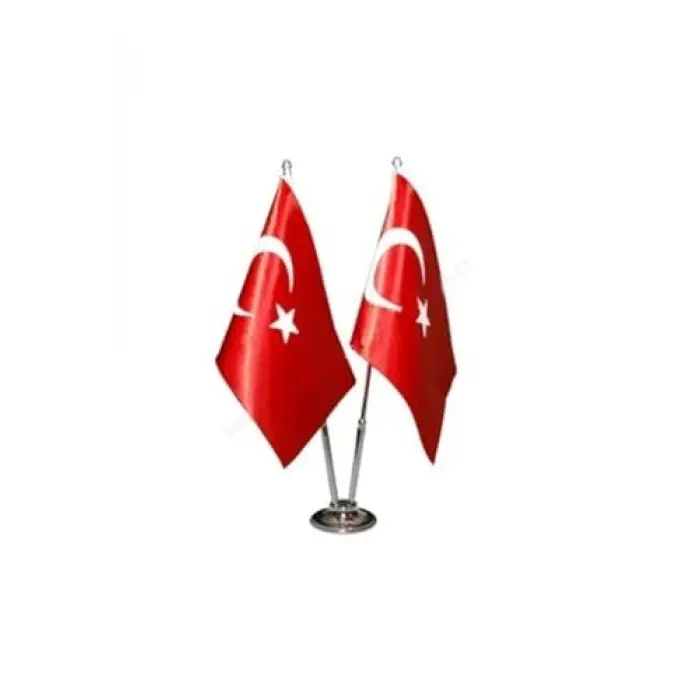 Çiftli (2li) Masa Bayrak Direği