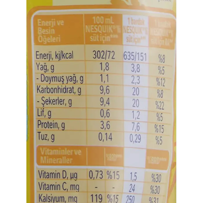 Çikolatalı İçecek Tozu 180 Gr