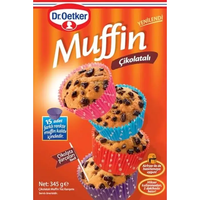 Çikolatalı muffin karışımı 345 g