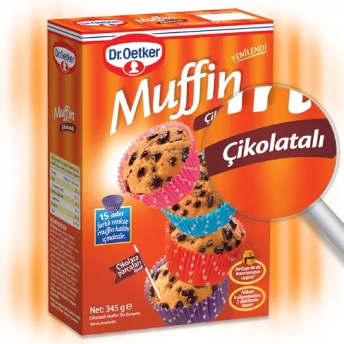 Çikolatalı muffin karışımı 345 g