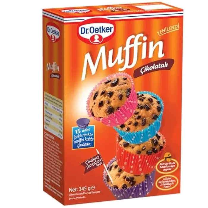 Çikolatalı muffin karışımı 345 g