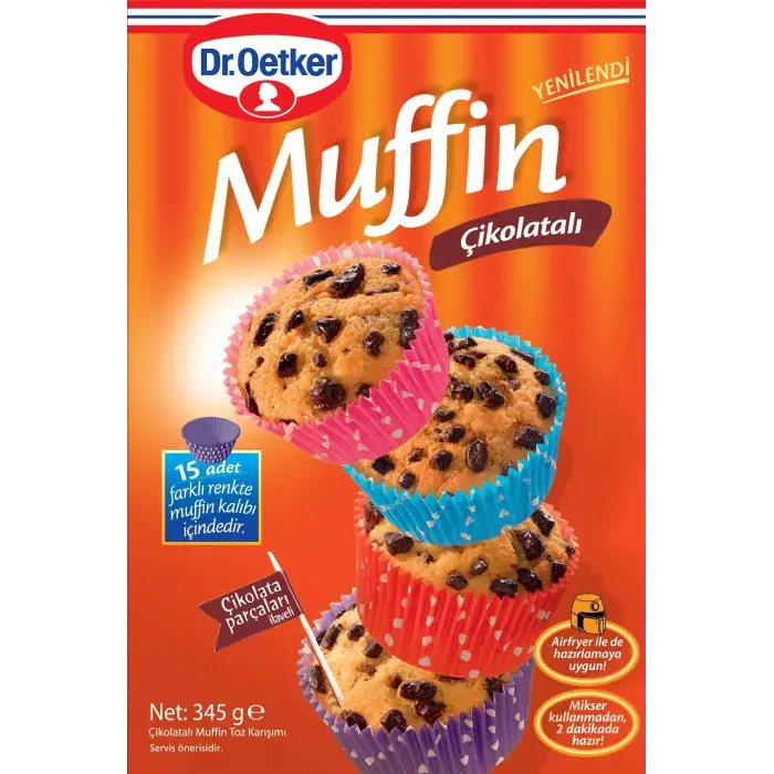 Çikolatalı muffin karışımı 345 g