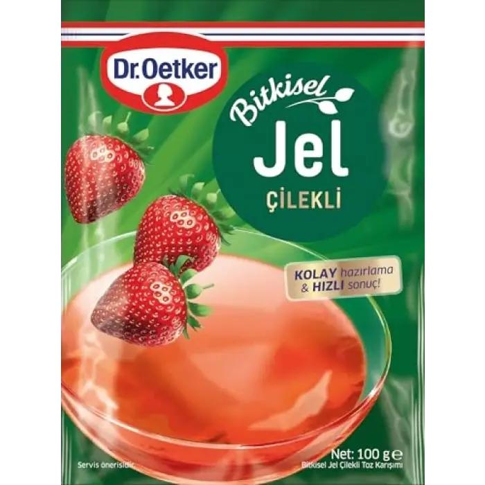 Çilek aromalı bitkisel jel, 100 g