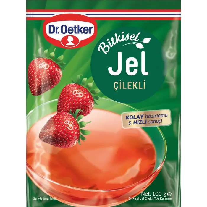 Çilek aromalı bitkisel jel, 100 g