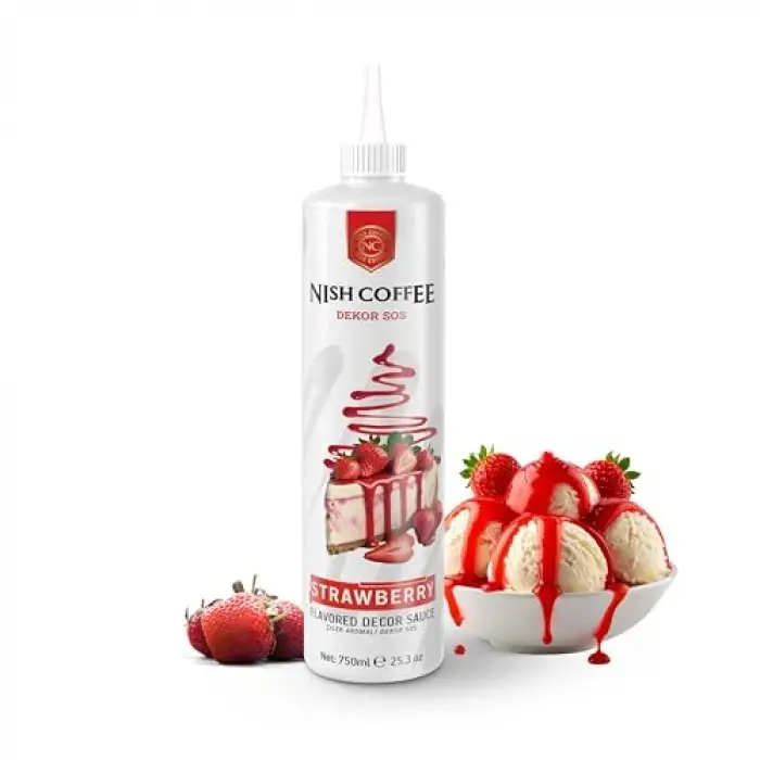 Çilek aromalı dekor sos 750 g