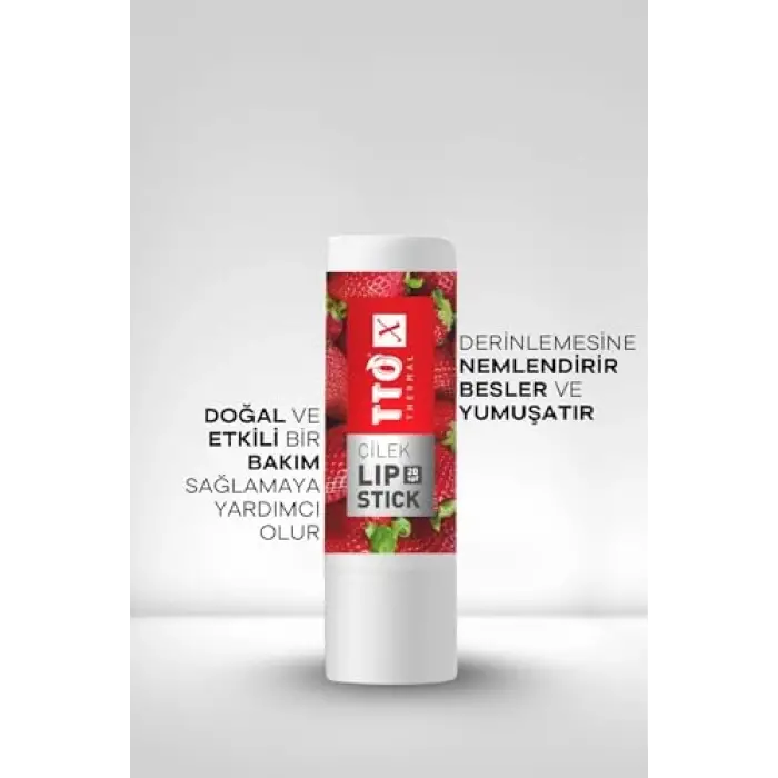 Çilek Aromalı Lip Stick 20 Spf Korumalı