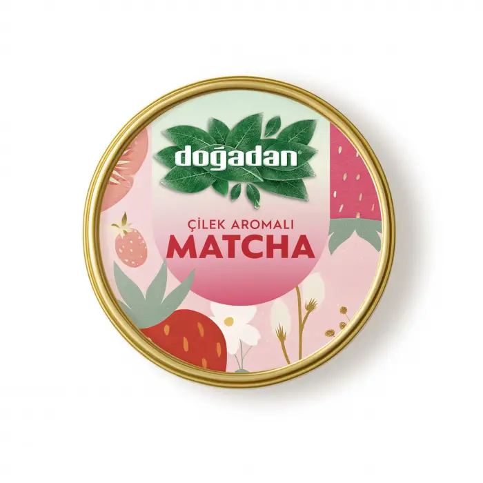 Çilek Aromalı Matcha Çayı