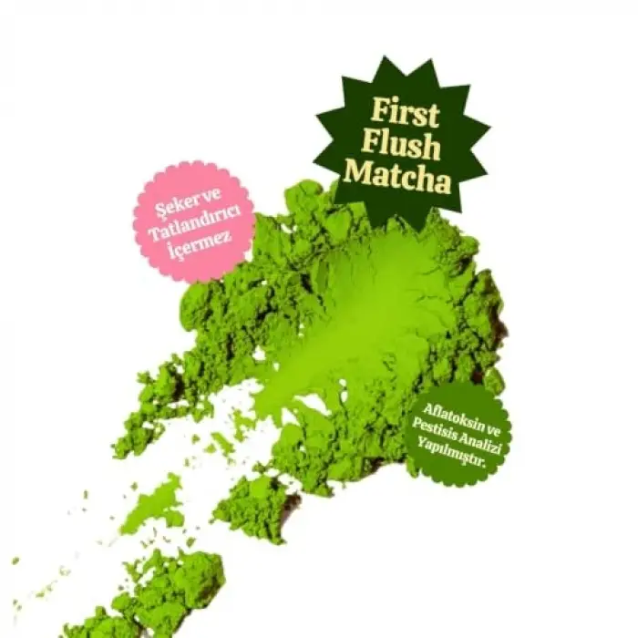 Çilek Aromalı Matcha Tozu Doypack 25 g