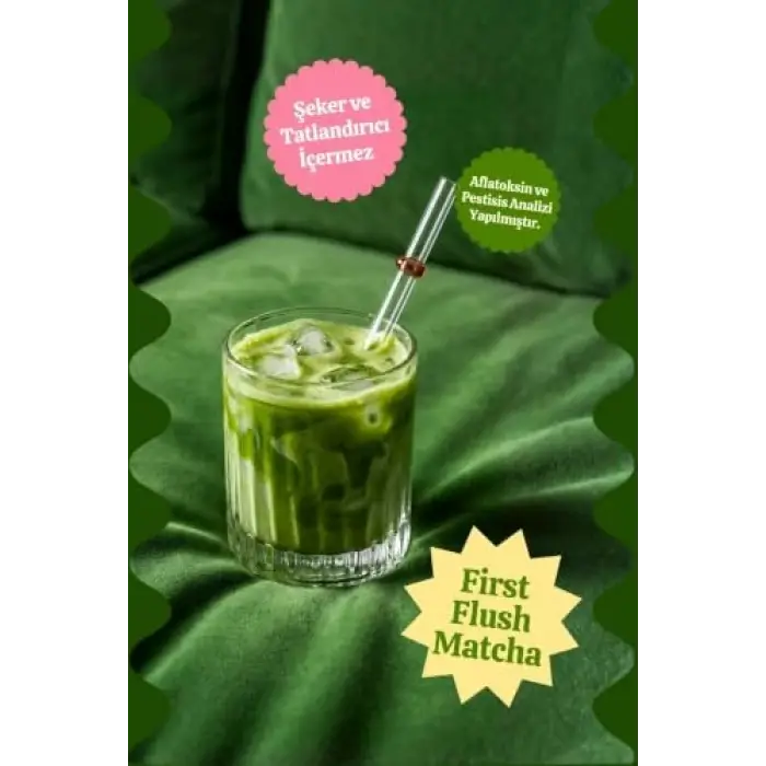 Çilek Aromalı Matcha Tozu Doypack 25 g