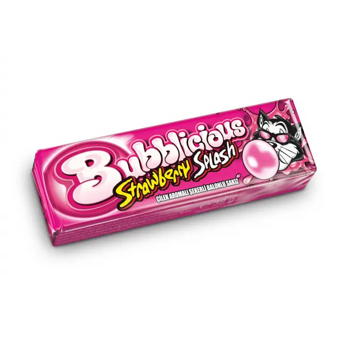 Çilek Aromalı Sakız, 38 g