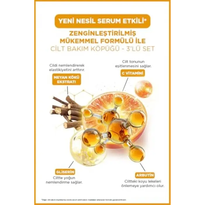 Cilt Bakım Köpüğü C Vitaminli 100ml 3lü Set