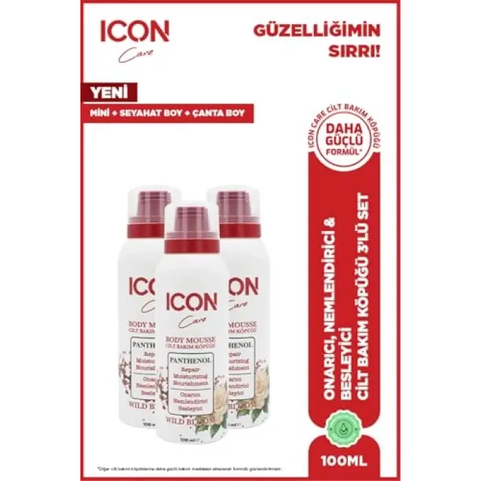 Cilt Bakım Köpüğü Wıld Bloom 100 ml 3lü Set