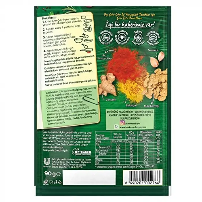 Çıtır Çıtır Pane Harcı 90 g