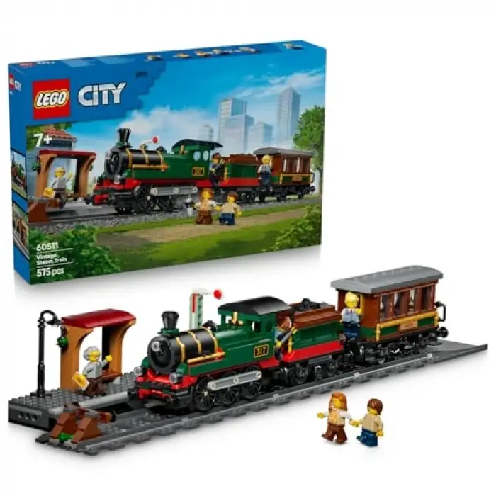 City Klasik Buharlı Tren Yapı Seti 60511