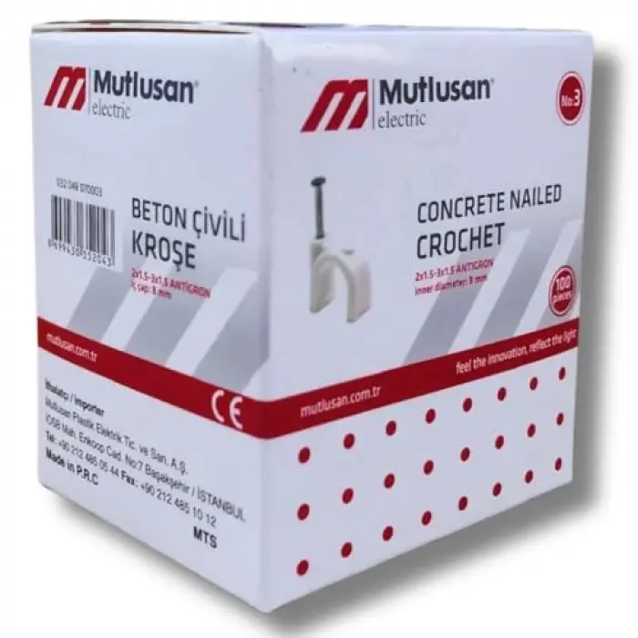 Çivili Kroşe 3 No 100lü Paket