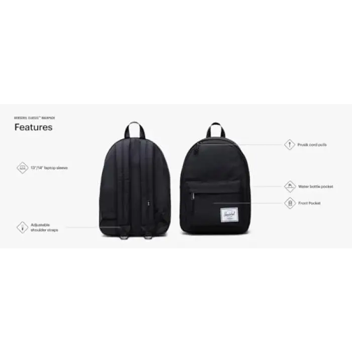Classic Backpack Sırt Çantası, Unisex Yetişkin