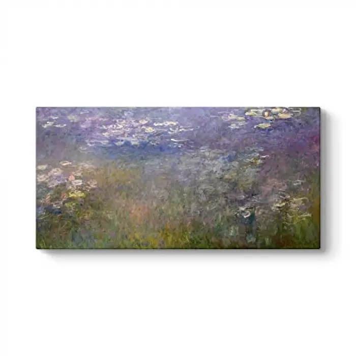 Claude Monet - Nilüfer Göleti Tablosu 160 x 80