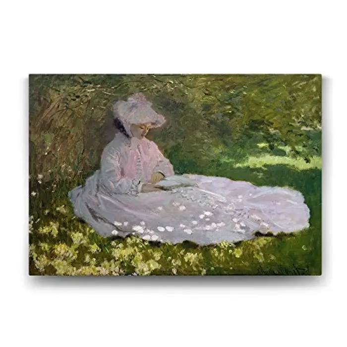 Claude Monet Springtime Tablosu - 125x80 cm