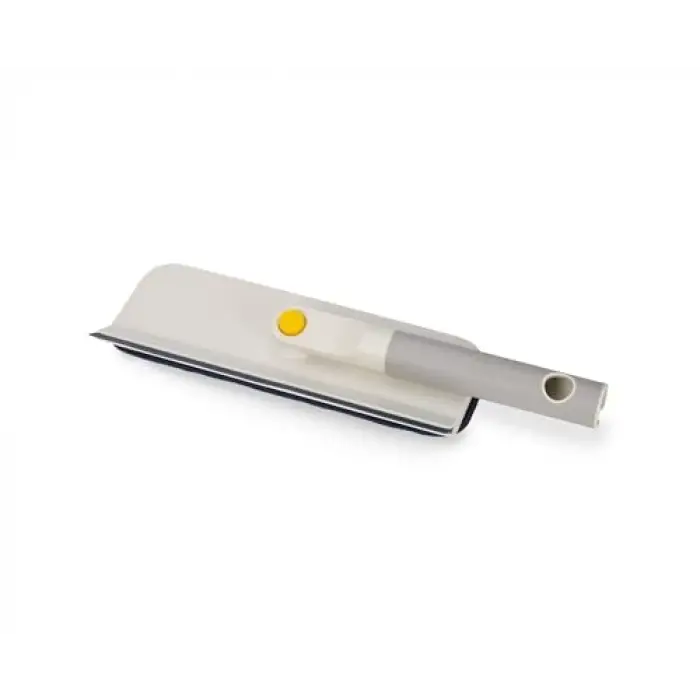 CleanTech 2-in-1 Glass Cleaner Shower Squeegee with Washable Microfiber Pad and Space-Saving Foldable Handle