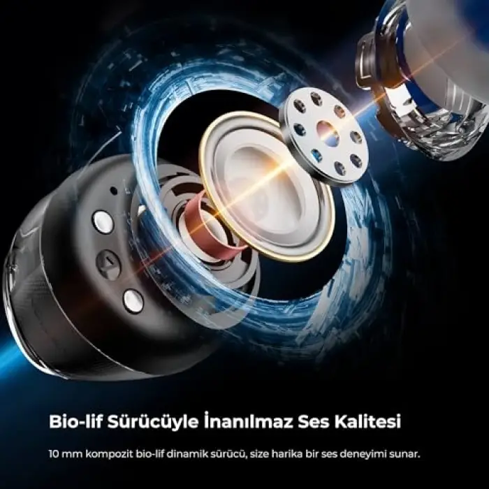 Clear Dot Enc Tws Kablosuz Bluetooth Kulaklık, Beyaz