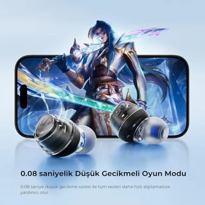 Clear Dot Enc Tws Kablosuz Bluetooth Kulaklık, Beyaz