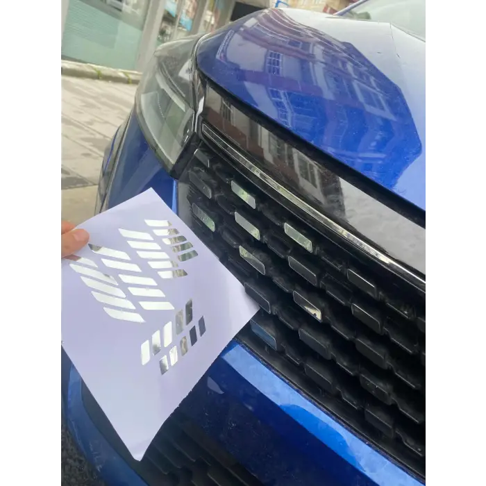 Clio Ön Panjur Sticker Seti, Krom