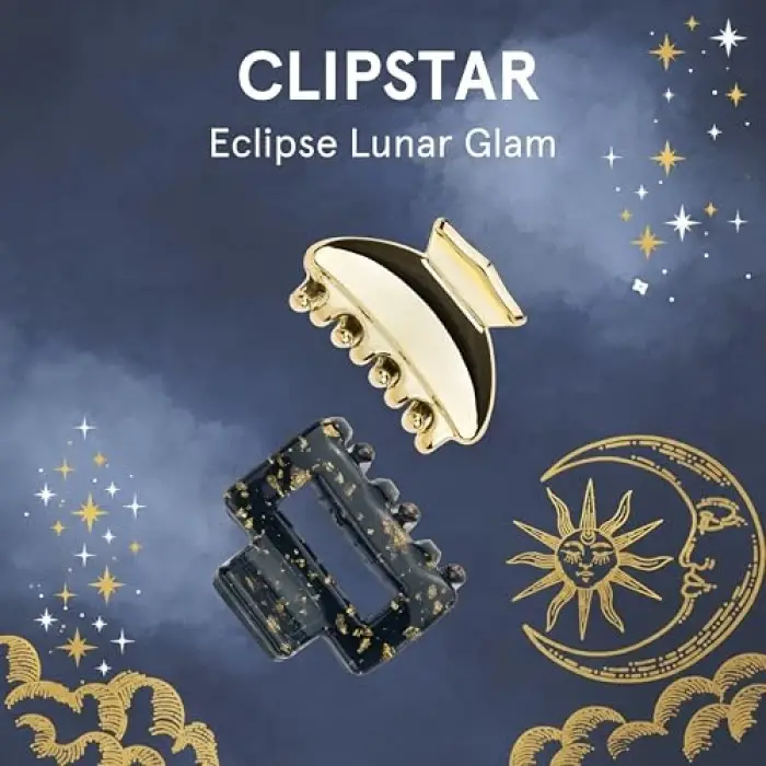 Clipstar S Eclipse Lunar Glam, 2 Adet Mandal Toka