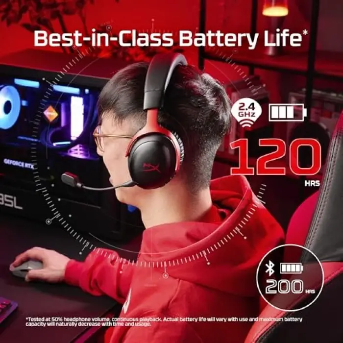 Cloud III S Wireless Black Gaming Headset Kablosuz Oyuncu Kulaklığı