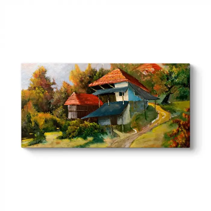 Çoban Ressam Manzara Tablosu 140 x 70
