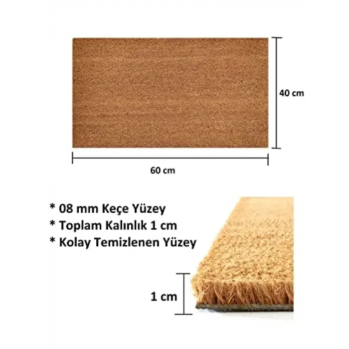 Coco Dekoratif Dış Kapı Önü Paspası