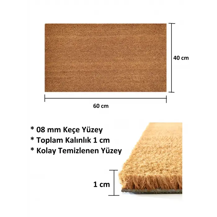 Coco Dekoratif Dış Kapı Önü Paspası