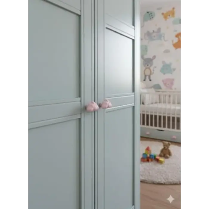 Çocuk Odası Kulpları, Pembe Bulut Kulp (Tekli)