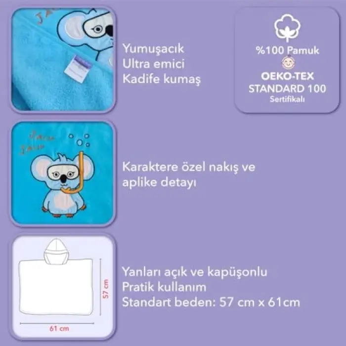 Çocuk Panço Cool Koala, 3-6 Yaş