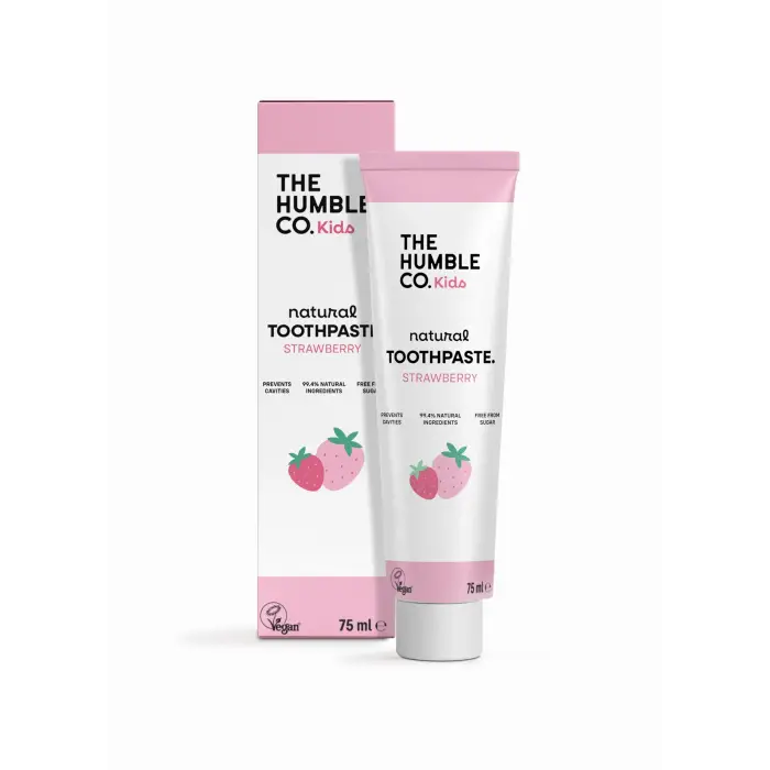 Çocuklar için Çilek Aromalı Doğal Diş Macunu, 75 ML
