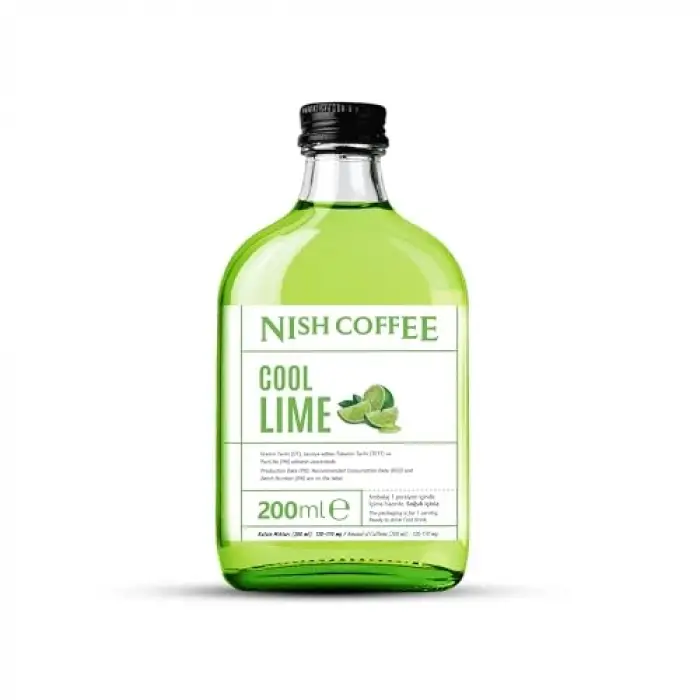 Coffee Cold Brew Lime Aromalı İçecek 200 ML, Cam Şişe