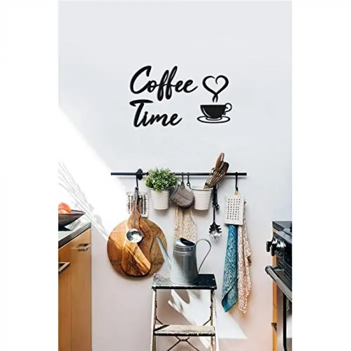 Coffee Time Ahşap Modern Kahve Mutfak Dekoru