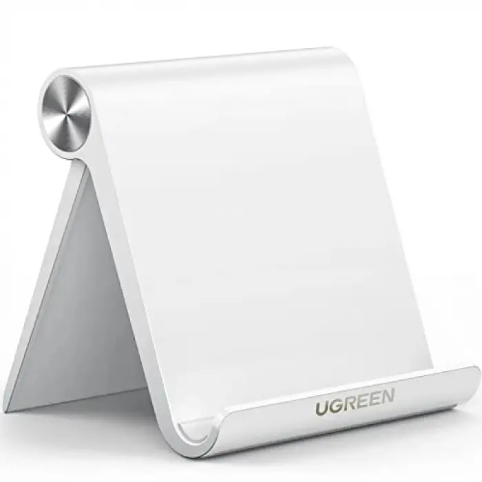 Çok Açılı Masaüstü Tablet Standı, Beyaz