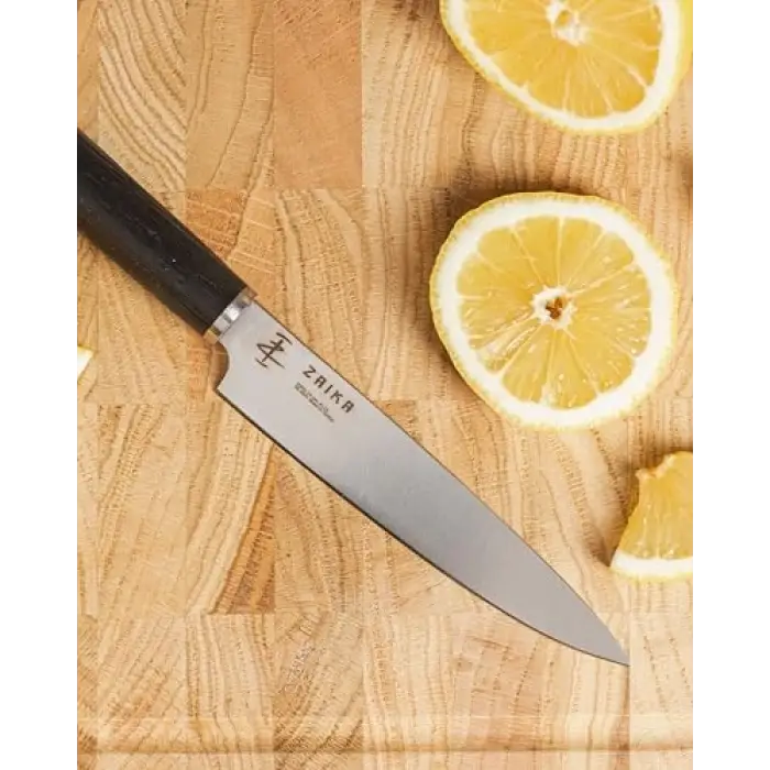 Çok Amaçlı Mutfak Bıçağı, Venge Ağacı Ahşap Sap, Paslanmaz Çelik, 14 cm