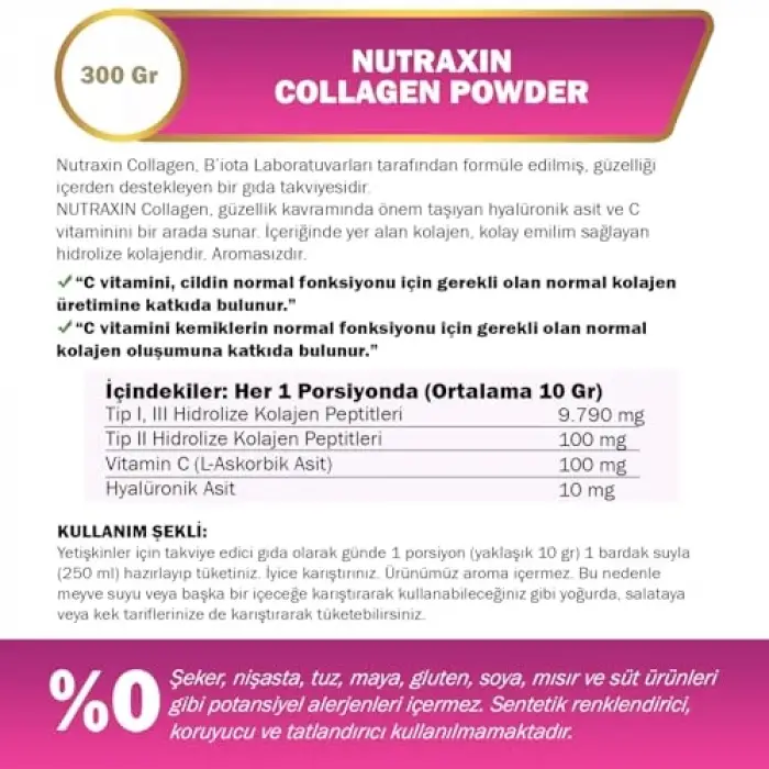 Collagen powder, 300 g